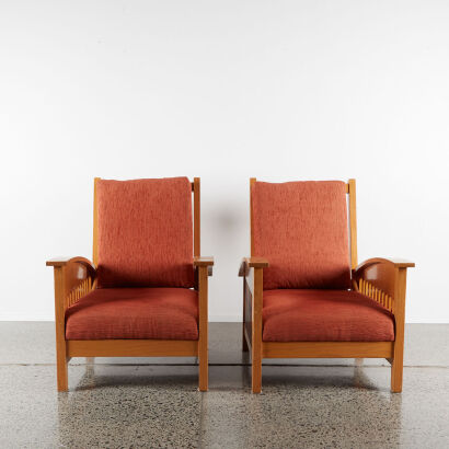 A Pair of Arts and Crafts Armchairs