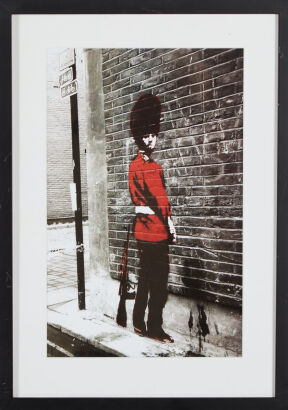 A Pissing Soldier By Banksy