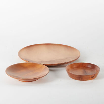 A Trio Of Kauri Serving Bowls