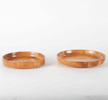 A Pair Of Kauri Serving Bowls