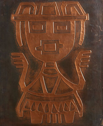 An Aztec Copper Pressing c.1974