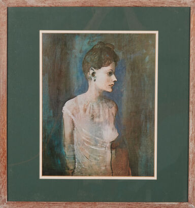 PABLO PICASSO Girl In A Chemise Print