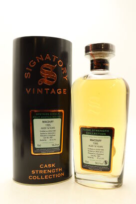 (1) Macduff 1995 Signatory Vintage 16 Year Old Cask Strength Single Malt Scotch Whisky, 56.2% ABV