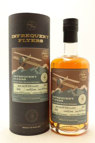 (1) Ben Nevis 2011 Infrequent Flyers 9 Year Old Single Malt Scotch Whisky, 59.5% ABV