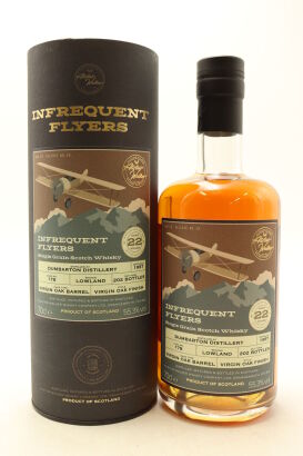 (1) Dumbarton 1997 Infrequent Flyers 22 Year Old Single Malt Scotch Whisky, 55.3% ABV