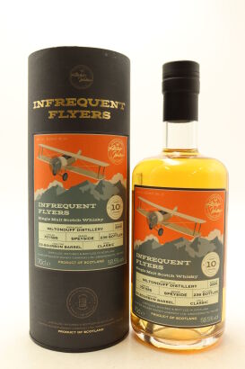 (1) Miltonduff 2009 Infrequent Flyers 10 Year Old Single Malt Scotch Whisky, 58.5% ABV