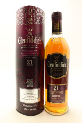 (1) Glenfiddich 21 Year Old Caribbean Rum Finish Single Malt Scotch Whisky, 40% ABV