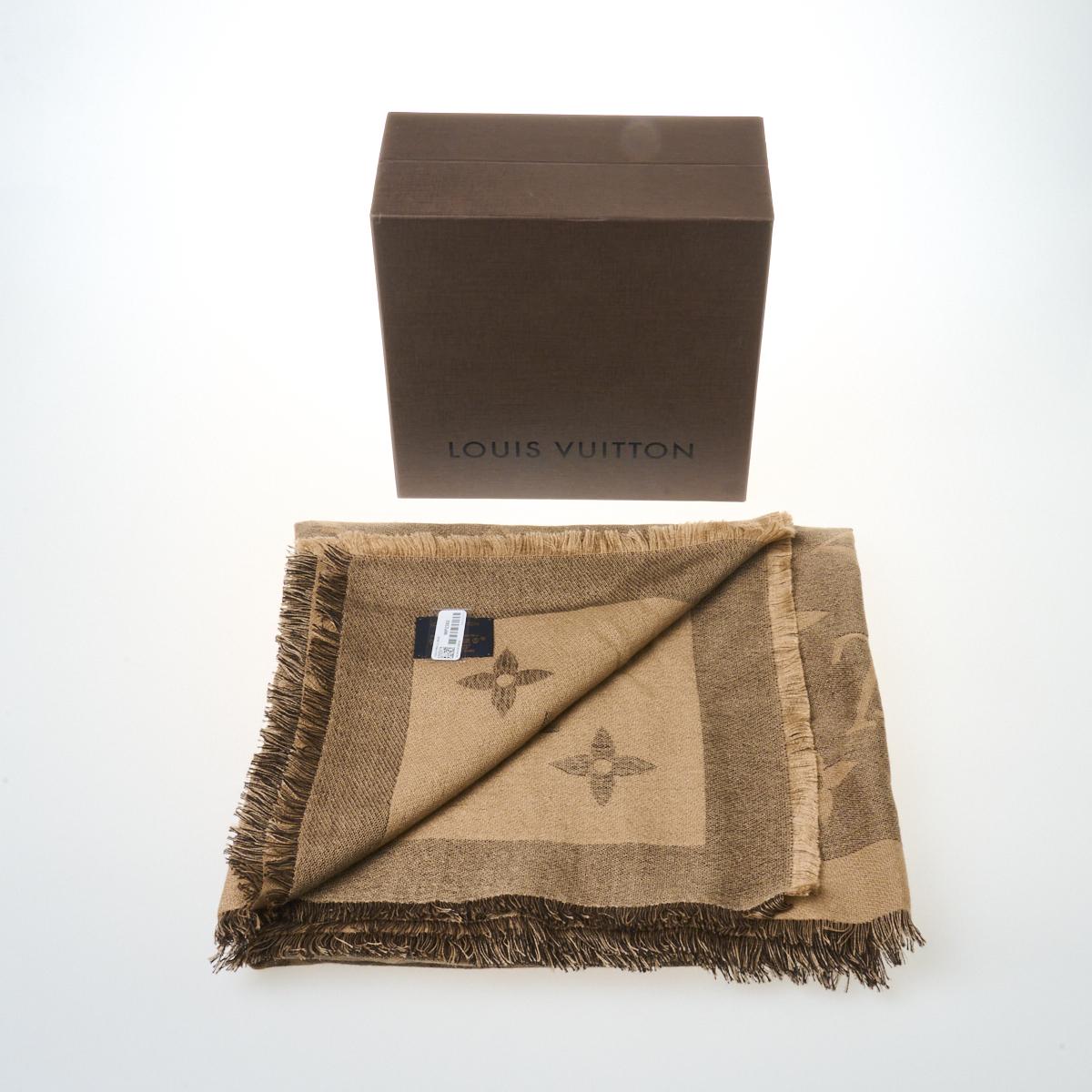 Louis Vuitton Monogram Split Cashmere Scarf (Scarves,Cashmere Scarves)
