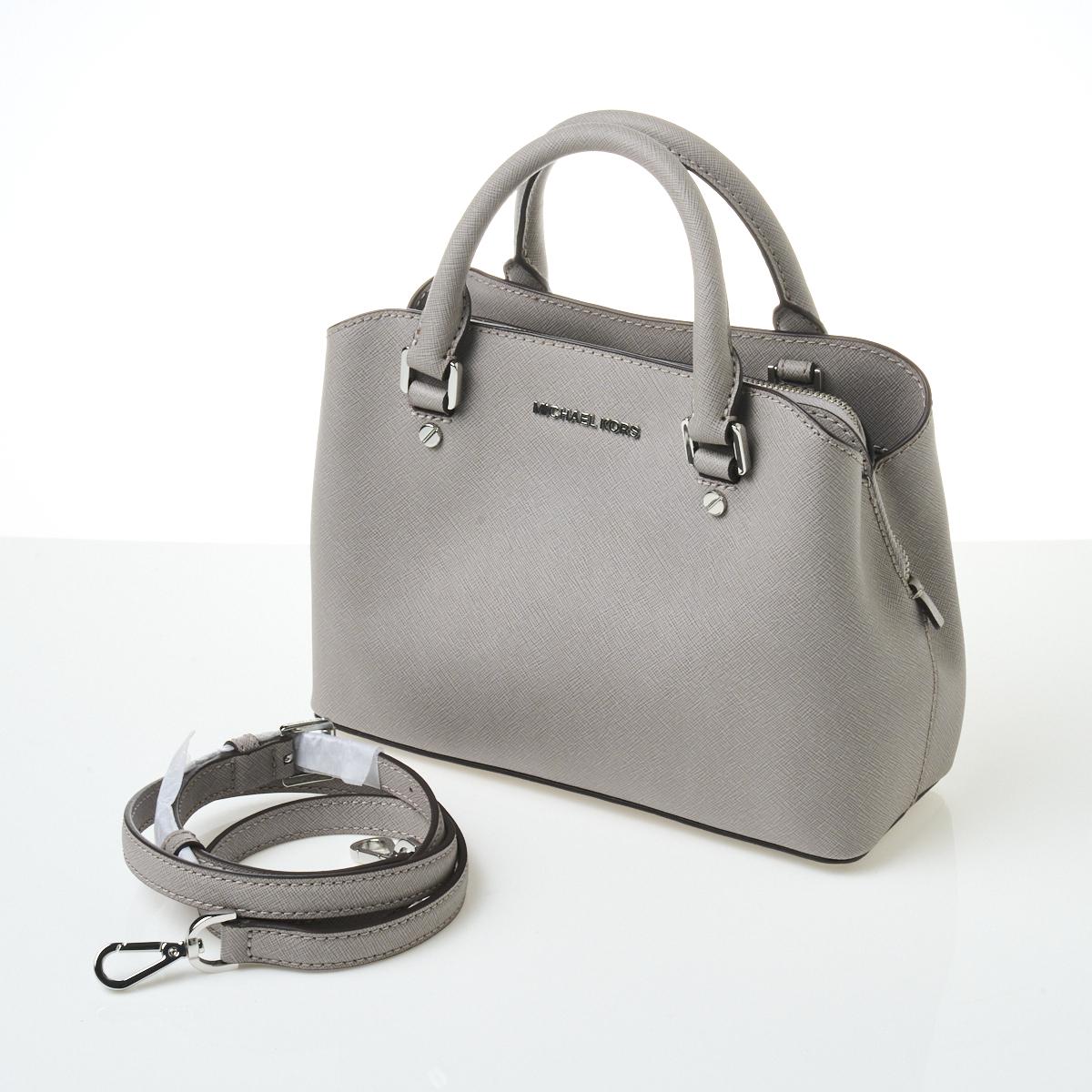 Michael Kors Grey Leather Mini Tote Bag