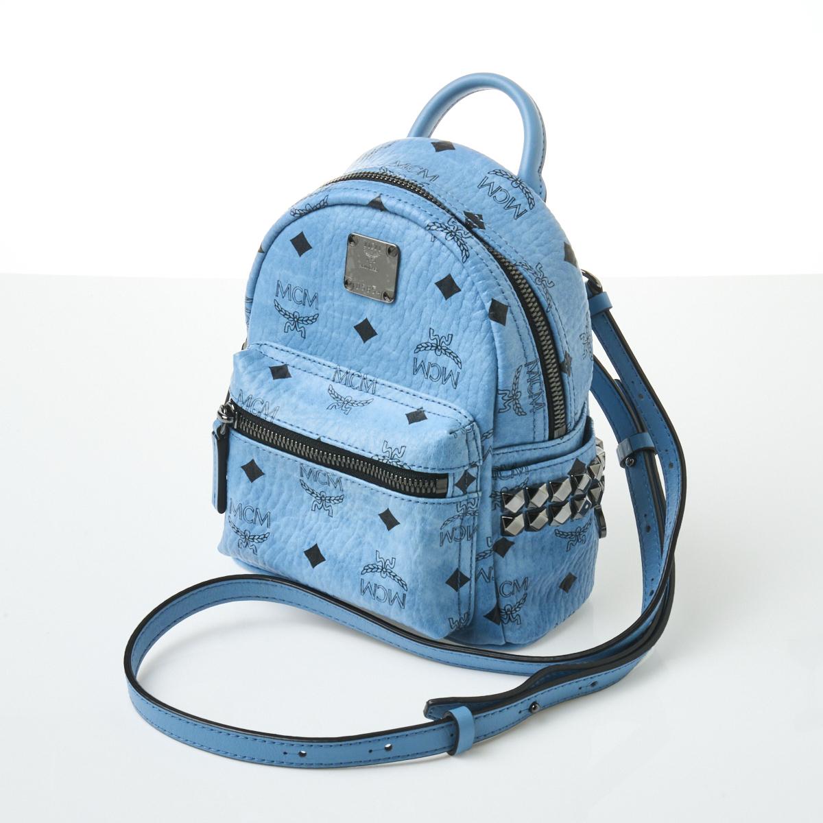 Sold at Auction: MCM Coated Canvas Backpack
