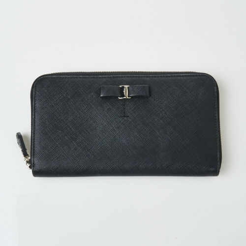 Salvatore Ferragamo Black Saffiano Wallet