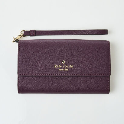 Kate Spade Purple Saffiano Wallet