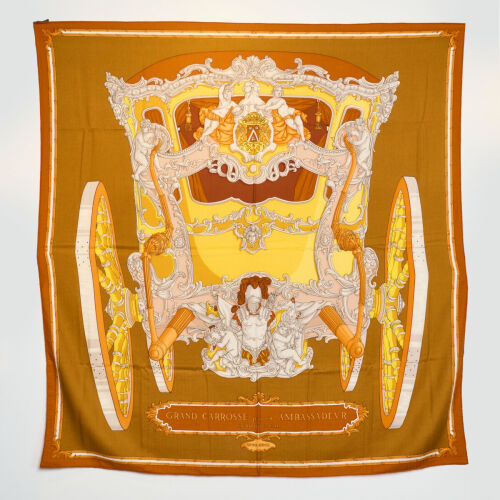 Hermès Grand Carrosse Pour Un Ambassadeur Scarf with Box