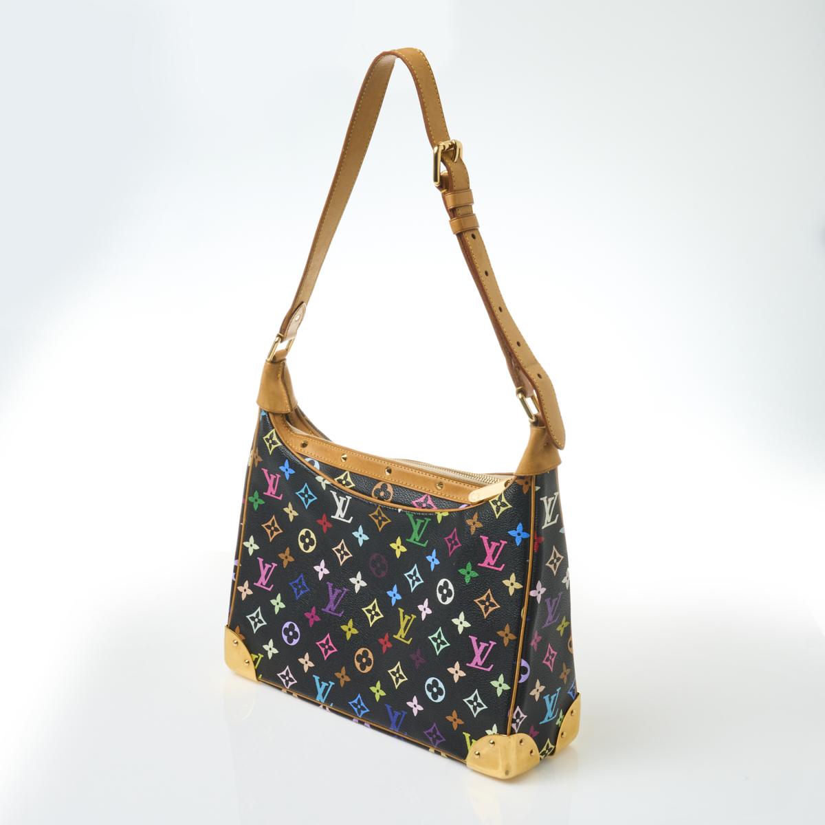 Louis Vuitton Monogram Multicolore Boulogne Bag - Black Shoulder