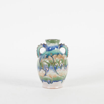 A Glazed Pottery Urn Vase