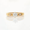18ct Yellow/White Gold, .42ct Diamond Ring