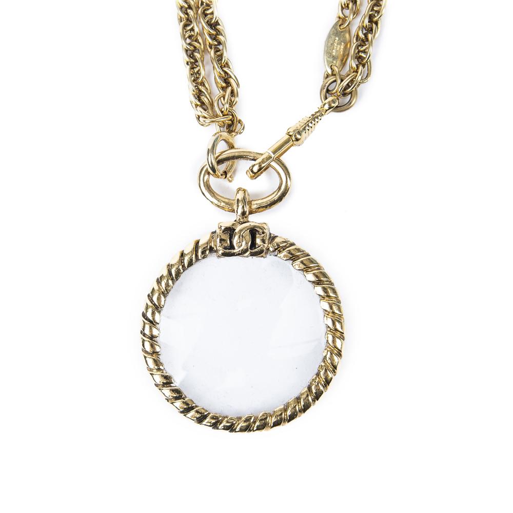 Chanel, Vintage, Magnifying Glass Pendant Necklace/Belt