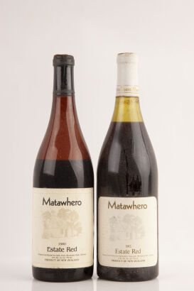 Two bottles of Matawhero Estate Red in one lot: vintages 1980 & 1982