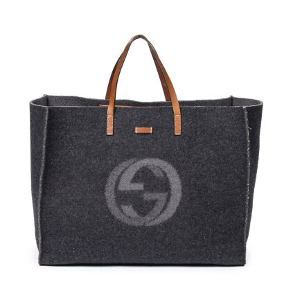 Gucci Felt Canvas GG Tote Bag