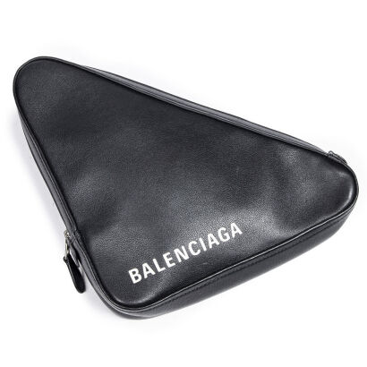 Balenciaga Logo Triangle Pouch