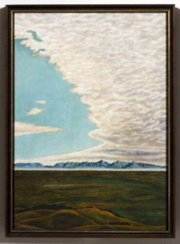 LEO BENSEMANN Canterbury Landscape: Over Mount Torlesse