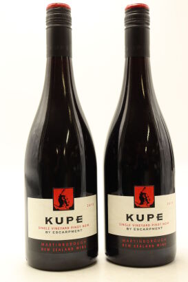 (2) 2015 Escarpment Kupe Pinot Noir, Martinborough [WS96]