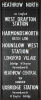 A Large Framed London Bus Blind