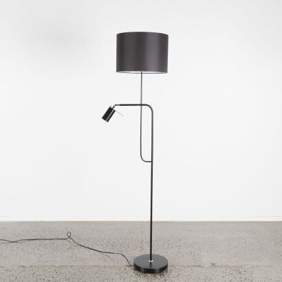 A Contemporary Floor Standing Lamp With A Reading Lamp