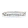 18ct White Gold, Modern, 4.70cts Oval Diamond Bangle