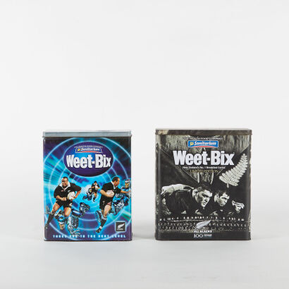 A Pair Of Collectable All Blacks Week-Bix Tins