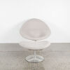 A Pierre Paulin F422 Globe Chair And Ottoman For Artifort, Netherlands, Reupholstered In Christian Fischbacher Boucle