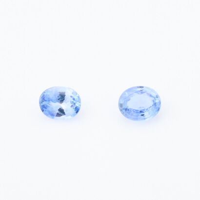 One Pair of Matched, 1.48ct Oval Sapphire Stones