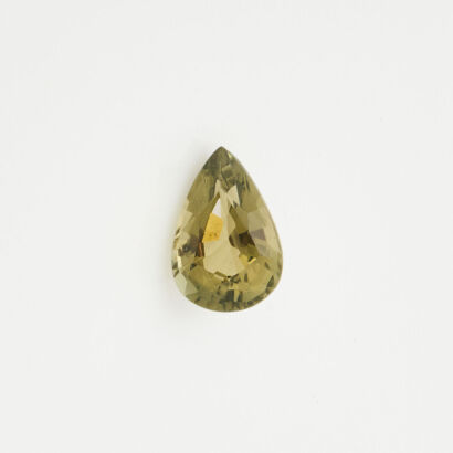 A Loose 2.78ct, Pear Cut Green Tourmaline Gemstone