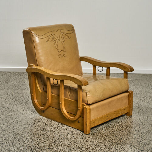 A 1950s American Vinyl Cowboy Chair