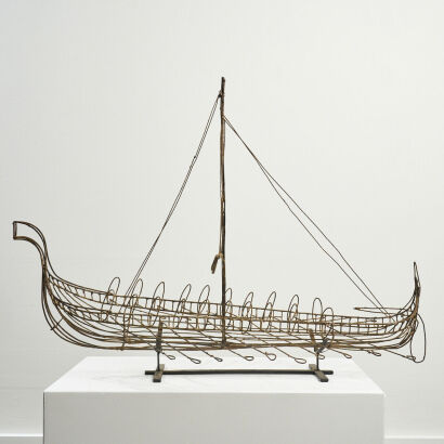 A Fantoni Boat Sculpture