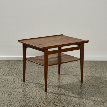 A Finn Juhl Side Table with Shelf