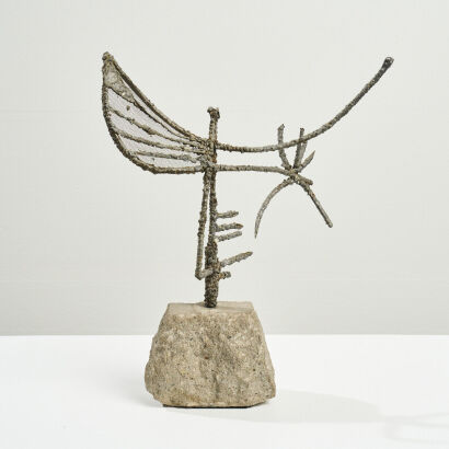 An American Modern Abstract Eagle Sculpture