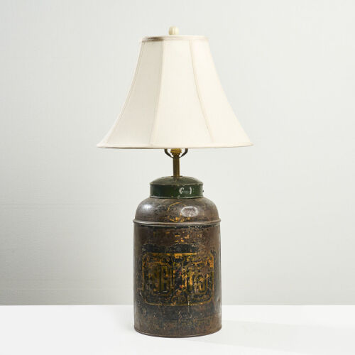 An Antique Tea Cannister Lamp