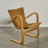 A Rare Low-Back Lounge Chair by Gustav Axel Berg