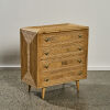 A Vintage French-Style Rattan Chest of Drawers