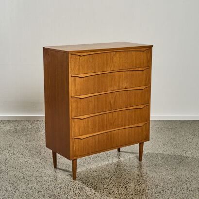 A 1960s Teak Chest of Drawers by P. Westergaard for Mobelfabrik Denmark