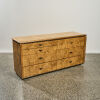 A Lane Burr Ash and Maple Chest of Drawers