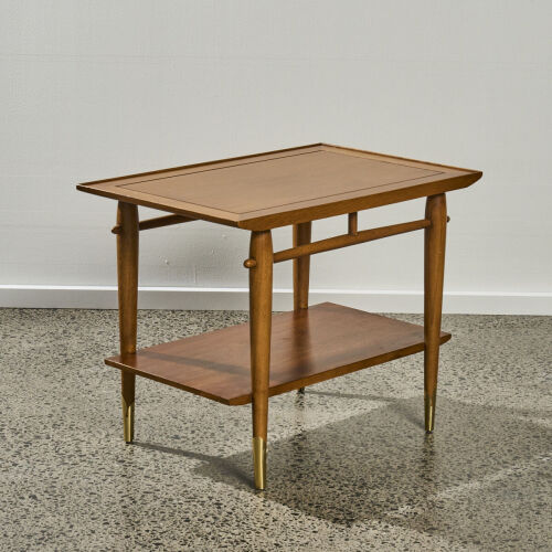 An American Modern Lane Walnut Side Table