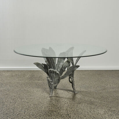 An Arthur Court Aluminium Table