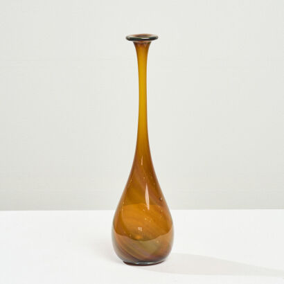 An Amber Glass Bottle by Tony Kupfer