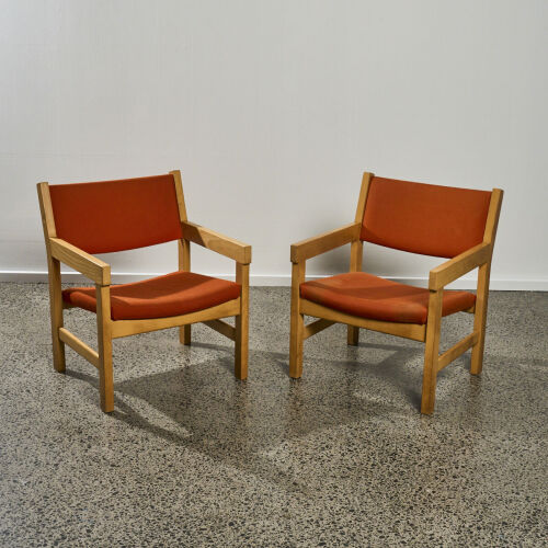 A Pair of Armchairs by Hans Wegner for Getama
