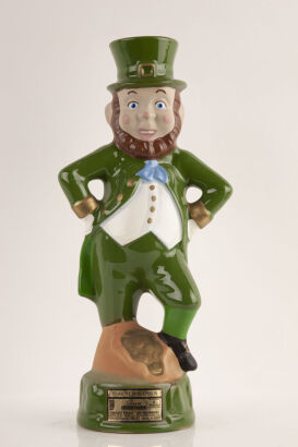 (1) Jim Beam Bourbon Whiskey Regal China Decanter Leprechaun 750ml 40% abv 4 year old