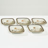 A Set of Five Japanese Satsuma Plates with Crane Decorations - 2