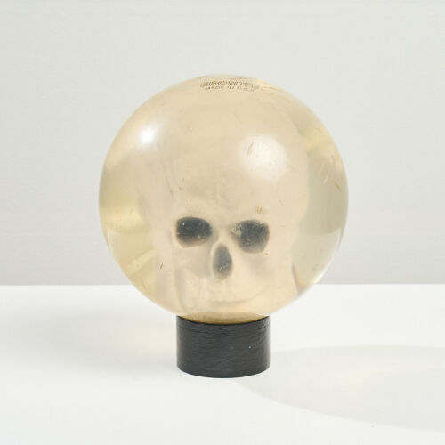 An American Vintage Skull Bowling Ball