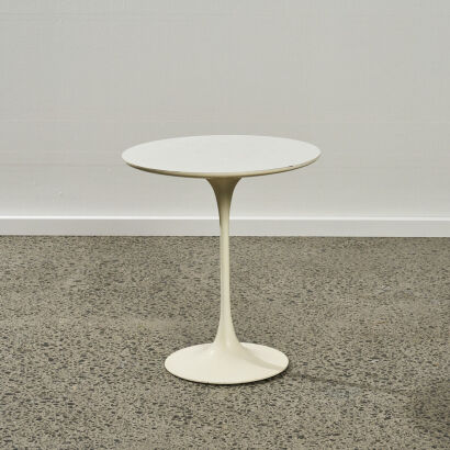 A Tulip Base Side Table by Burke Incorporated